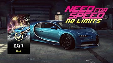Bugatti Chiron Day 7 Heat NFS No Limits Android IOS Gameplay Walkthrough