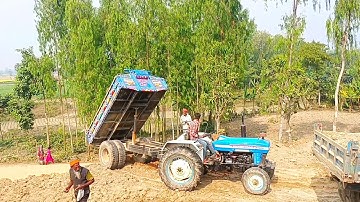 Soil Loading And Unloading Video By Powertrac 60 Tractors Digital Unload Facility Of Tractors