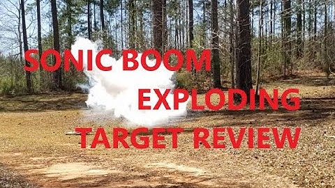Sonic Boom Rimfire Pistol & Shotgun exploding target unboxing and review