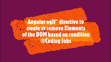 Make powerful website using ngIf* Angular Directive to show or hide an HTML element in 2023