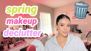 Decluttering my entire makeup collection  Spring Cleaning