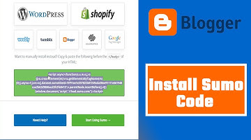 How to install sumo code on blogger website, learn step by step - No. 1 Free email capturing tool