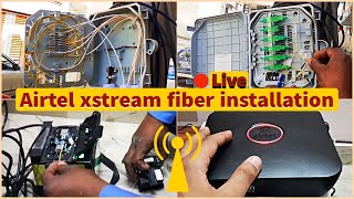 🔴Airtel Xstream Fiber Live Installation | Airtel Broadband Connection Technician Visit | Vlog Format