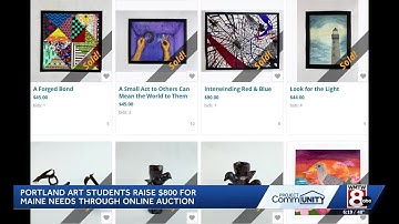 Portland art students raise hundreds for local charity