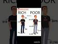 Rich and poor comparison #shorts#motivational finance shorts