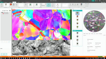 Simultaneous EBSD + EDS mapping using EDAX Velocity EBSD, Octane Elite EDS, and APEX