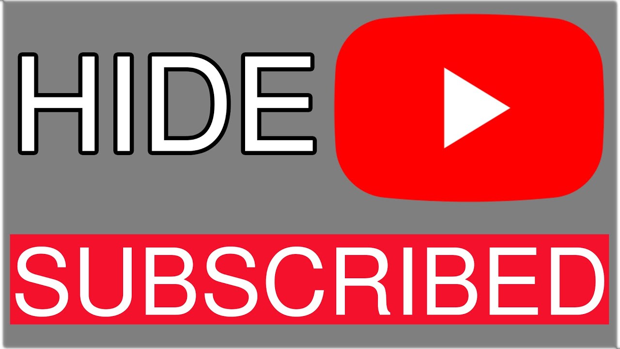 How to Hide Your Subscribed Channels From Others - YouTube Tutorial