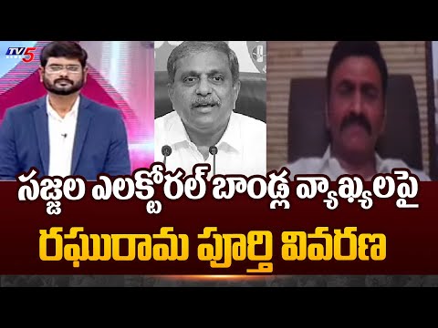 Raghuramakrishnam Raju Reaction Sajjala Ramakrishna Reddy Comments On Electoral Bonds | TV5 News - TV5NEWS