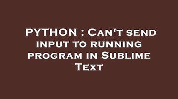 PYTHON : Can