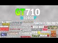 GT 710 + i5 10400F Test in 60 Games