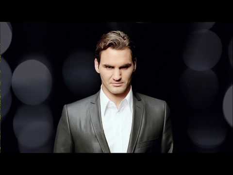 Federer Rolex Ad Black and White