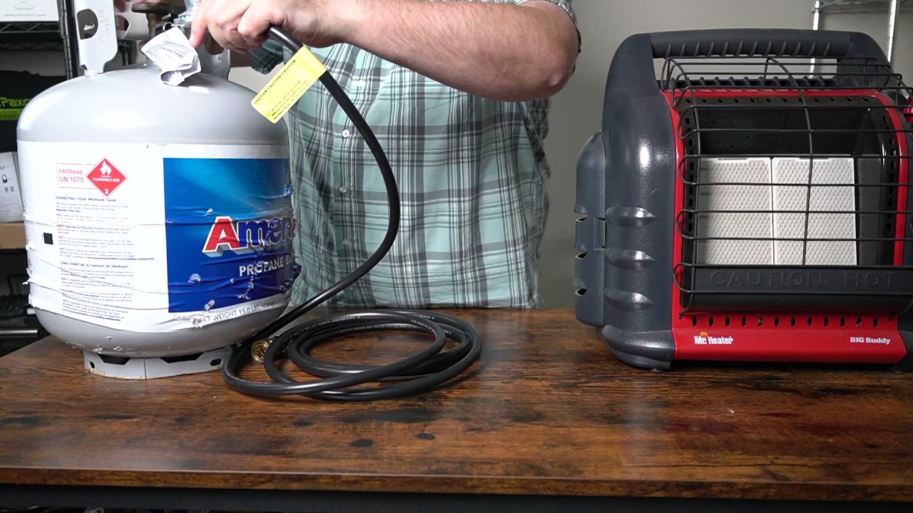 12ft Big Buddy Hose with Regulator for Mr Heater big buddies - YouTube