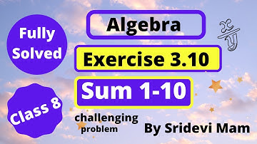 8th tn maths chapter 3 algebra exercise 3.10 fully solved 8th std full book new syllabus 8th std tn