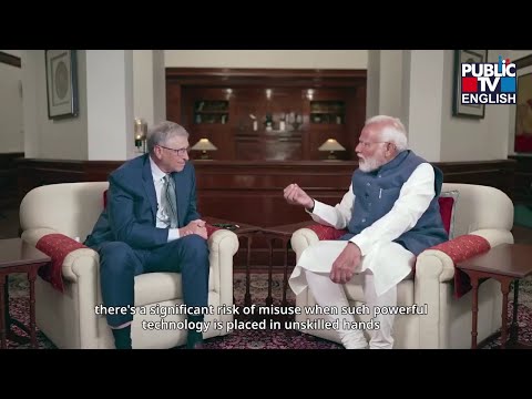 PM Modi Interacts With Bill Gates | Public TV English