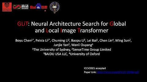 10-minutes: [ICCV21] GLiT: Neural Architecture Search for Global and Local Image Transformer