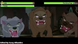 Lady and the Tramp (1955) Stray Dogs Chase with healthbars