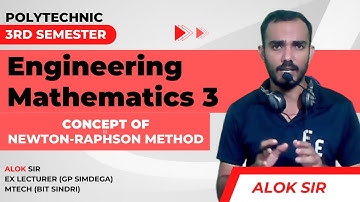 3RD SEM || MATHS-3 || NUMERICAL METHOD || 1. NEWTON RAPSHON METHOD