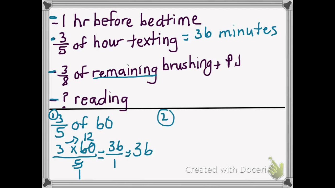 Solve Fraction Word Problems Video Lessons Examples And Solutions