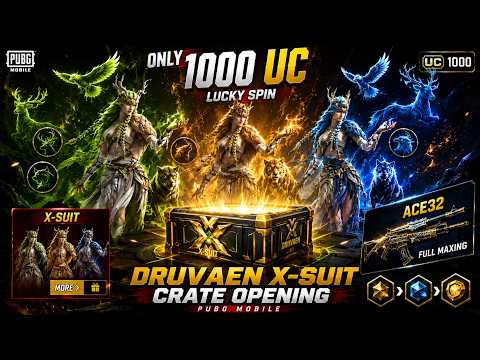 IN ONLY 1000UC LUCKY SPIN | DRUVAEN X SUIT CRATE OPENING PUBG MOBILE #bgmitamillive #blacktamilan