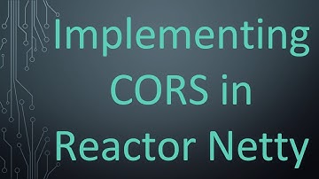 Implementing CORS in Reactor Netty