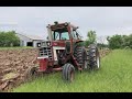 Plowing Sod with 1066 and 4 bottom Plow