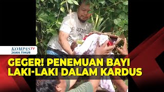 Warga Blitar Heboh, Penemuan Bayi Laki-laki di Dalam Kardus Terbungkus Mukena