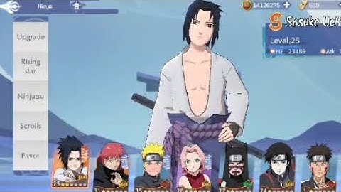 Attack and skill review of sasuke ucchia in naruto slugfest x #narutoslugfestx #Game
