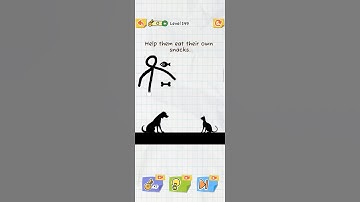 Draw 2 save level 149 #shorts #draw2save #gameplay #cat #dog #fish #bone #snacks