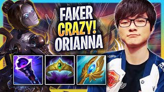 FAKER IS SO CRAZY WITH ORIANNA! - T1 Faker Plays Orianna MID vs Akali! | Bootcamp 2023