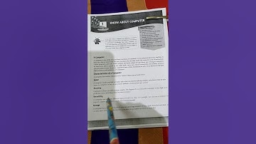 Class-6 Chapter-1(part-1)Know about computer by Hiranmayee Nayak