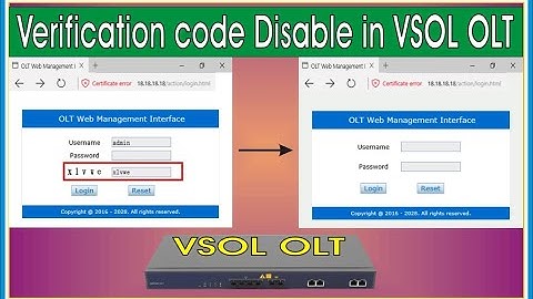 Verification code Disable in VSOL OLT | VSOL OLT Disable Captcha Code