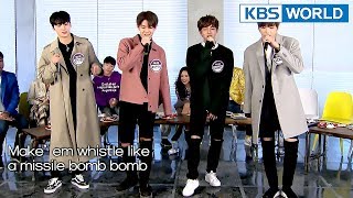 Wanna One sings BLACKPINK&#39;s &#39;Whistle&#39; in original key! [Happy Together/2018.01.25]