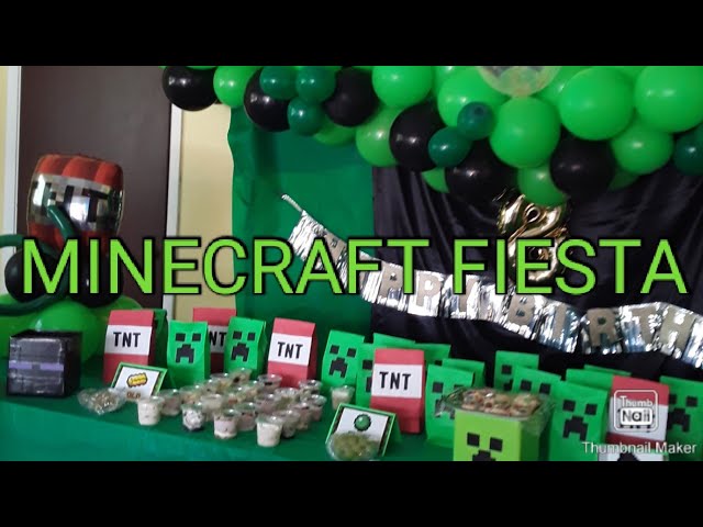 CÓMO HACER UNA FIESTA DE CUMPLEAÑOS EN MINECRAFT! 🥳🎂 Decoración Minecraft  Aleatorio #Shorts #Cortos 