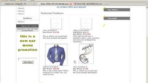 Volusion Experts Basic Design- Homepage Category Video