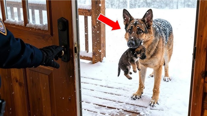 A Police Officer Found a Dog Tied in the Snow — But What He Saw Next Made  Him Cry! - YouTube