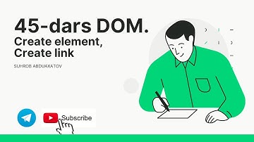JavaScript DOM  Create element, Create link| Suhrob Abduaxatov | 4K