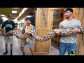 We held the world's biggest snake!