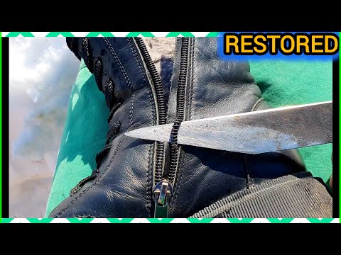 👉ANYONE CAN DO THIS🔥Guide to repairing zippers on shoes: simple steps for fixing your shoes yourself
