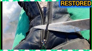 👉ANYONE CAN DO THIS🔥Guide to repairing zippers on shoes: simple steps for fixing your shoes yourself