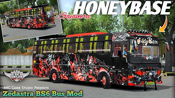 🤩🔥HONEY BASE (Gajaveera) Zedastra BS6 Tourist Bus Mod | Bussid v4.3.4 - MOD BUSSID | Download Now
