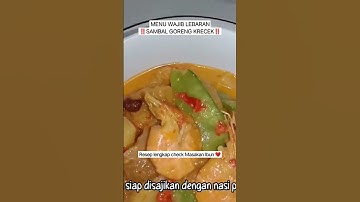 Thumbnail of MENU WAJIB SAAT LEBARAN‼️RESEP SAMBAL GORENG KRECEK #shorts #shortvideo #fyp #fypシ #krecek #cooking
