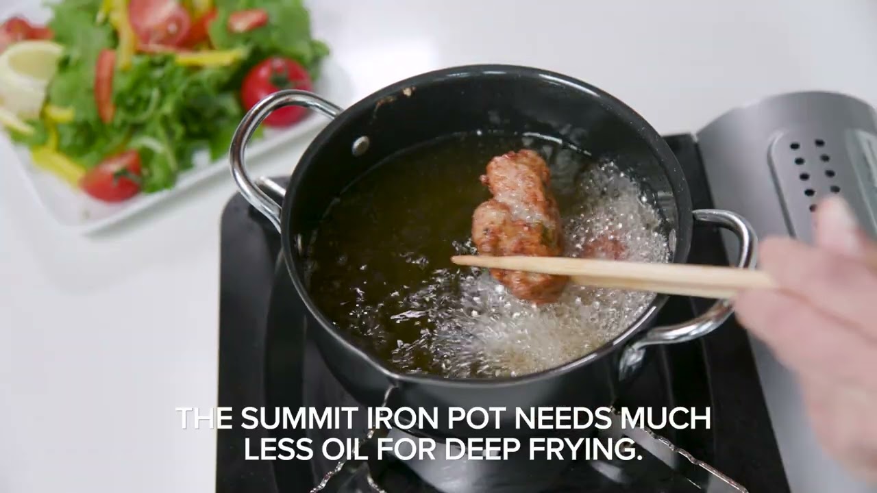 Summit Iron Mini Deep Frying Pot 6.8