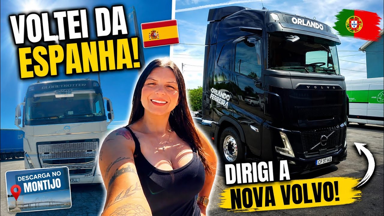 🇪🇸 VOLTEI DA ESPANHA PRA PORTUGAL! DESCARGA NO MONTIJO E AINDA DIRIGI A NOVA VOLVO 😍🚛