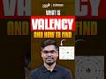 What Is Valency? | How to Find Valency Easily in Chemistry #shorts