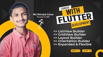 Class 13 - Flutter Widgets (Day 5) || Flutter Batch 1 || Programming Wormhole