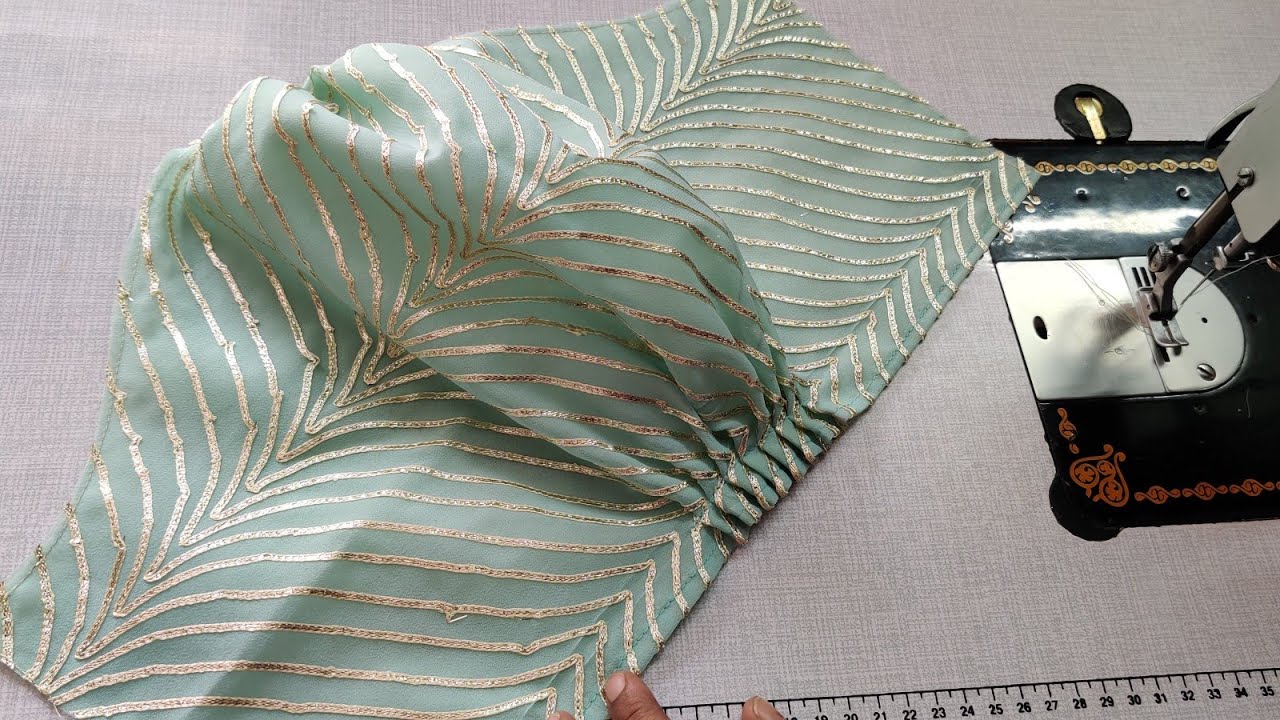 Designer Sleeve design cutting and stitching । puff sleeve design। #puff #sleevesdesign #trending