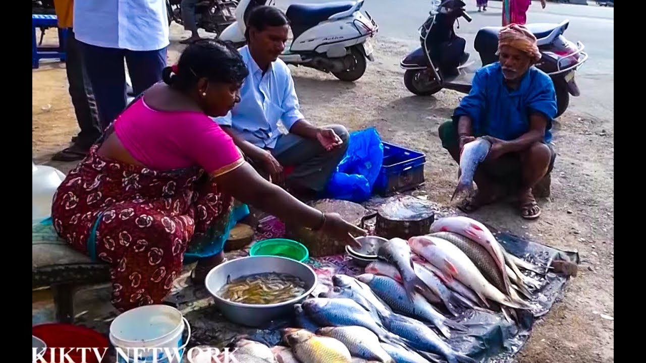 Amazing Fish Cutting | #Indian Street Fish Market | Streetfood | KikTV Network