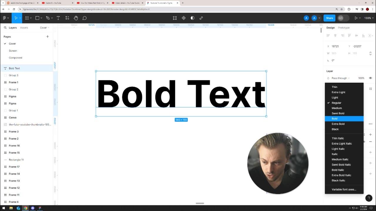 How Do I Make Text Bold in Figma? - YouTube