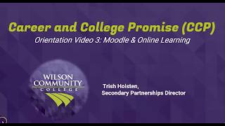 CCP Orientation 2026 Video #3 - Moodle and Online Learning