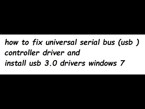 how to fix universal serial bus controller driver 2021 - YouTube